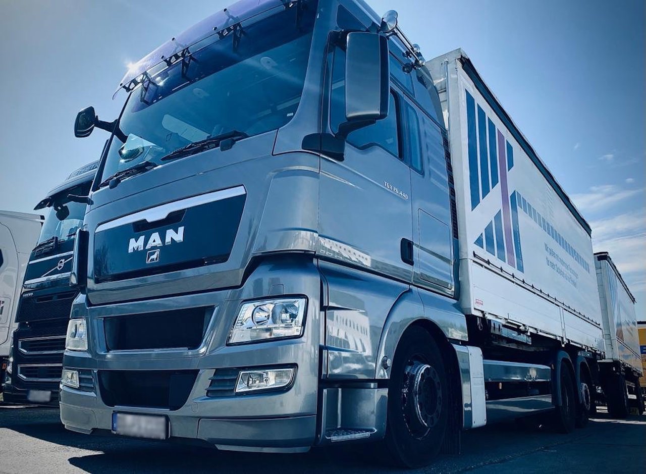 Grey MAN truck